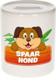 Bellatio Decorations Shoppartners Bv Kinder spaarpot met spaar hond opdruk - keramiek - honden spaarpotten