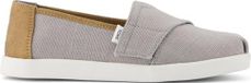 TOMS Alpargata Classic Slip-On Espadrille, motregen grijs erfgoed canvas/PU trim, 7 UK Kind