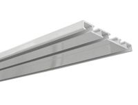 Gardinia Aluminium gordijnrail 3-loops wit 150 cm