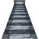 Lotus Veneto Tapis de couloir antidérapant Lotus Veneto 60911 Rayures, Géométriques Gris Lavable 60 cm Gris 60x400 cm
