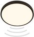 B.K.Licht BRILONER Chet - Badkamerverlichting - LED Plafondlamp - IP54 - Warm Wit Licht - 12W - Ø29cm - Zwart