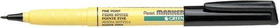 Pentel NM10 textiel viltstift - Zwart - 1mm - Zwart