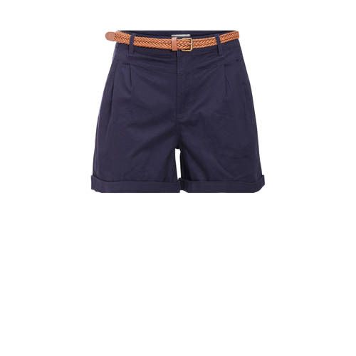 Cache Cache High Waist Regular Fit Shorts - Dark Blue