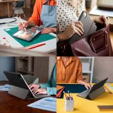Cellularline Beschermhoes Keyboard Case met geïntegreerd draadloos toetsenbord, Italiaanse QWERTY-lay-out, compatibel met iPad tot 11 inch, magneetsysteem, slaapmodus, standfunctie, zwart