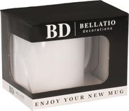 Bellatio Decorations Naam mok Dominique - roze - wit - keramiek - 300 ml - cadeau beker