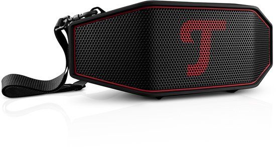 Teufel ROCKSTER CROSS 2 - Robuuste bluetooth stereo speaker, batterij tot 46 uur, IPX5 straalwaterdicht, Party link-functie - Black & Red
