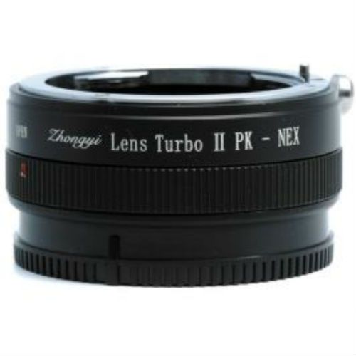 Mitakon Zhongyi Lens Turbo adapter Pentax K naar Sony Nex Mark 2