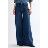 Wrangler Canyon wide leg jeans - donkerblauw