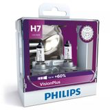 Philips VisionPlus H7 Halogen Headlight Bulbs - Set of 2