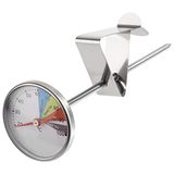 APS 10355 Thermometer voor melkkannetjes, met clip, in hoogte verstelbaar, temperatuurbereik 20 °C tot 100 °C