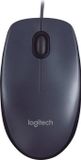 Logitech M90 Bekabelde Optische Muis, 1000 DPI, Zwart
