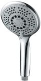 GRIFEMA Douchekop Hogedruk - Waterbesparende Regendouche XXL (diameter 120 mm) met 5 Straalsoorten, Handdouche & Douchekopdouche, Chroom, Gemakkelijk Schoon te Maken, G803