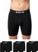 SNOCKS Boxershorts Heren - 6 Stuks - Zwart - Maat L