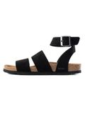 Bayton Sandalen met riem 'Soria' zwart