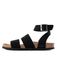 Bayton Sandalen met riem 'Soria' zwart