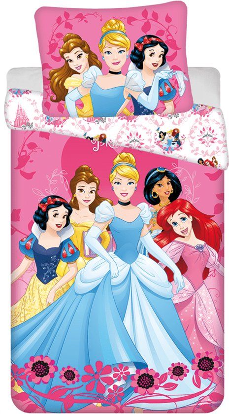 4KidsOnly Disney Princess Dekbedovertrek Roze - 140 x 200 cm