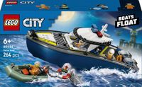 LEGO® City Achtervolging met Politieboot - 60456 - Bouwset - 264 Onderdelen