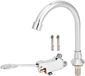 Merkloos ZenithVibe Hydraulisch Kraanpedaal voor Badkamer of Laboratorium - Voetpedaal Wastafelkraan Set met 1 Inch Gootsteen Pedalen - Medicijn Accessoire