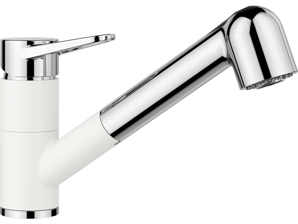 Blanco Wega-S II - Keukenkraan - Chroom/Silgranit Wit