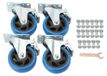 StarTech Wielen voor meubels - Zwenkwielen 100 mm - Met rem - Universeel - Set van 4 - Geschikt voor transportwagens en meubels