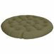 vidaXL Papasan Stoelkussen VIANEN 100% Polyester Olijfgroen