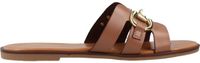Les Tropeziennes Hamia Sandalen EU 36 Vrouw Cappuccino Leer Platte sandalen