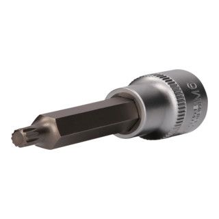 Brilliant Tools 1/2" veeltandbitdop, 100 mm lang, M6 - 1 stuk