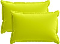 vidaXL Taie d'oreiller 2 pièces Bois Vert clair 30 x 50 cm Polyester