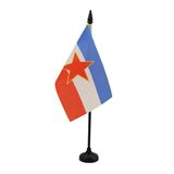 AZ FLAG Tafelvlag Joegoslavië 15x10 cm Polyester 100D Plastic Voet
