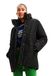 Desigual Dames Tulip Woman Woven Padded Long Overcoat, zwart, L