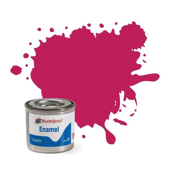 Humbrol Emailleverf Metallic - No.51 Sunset Plum Red - 14 ml