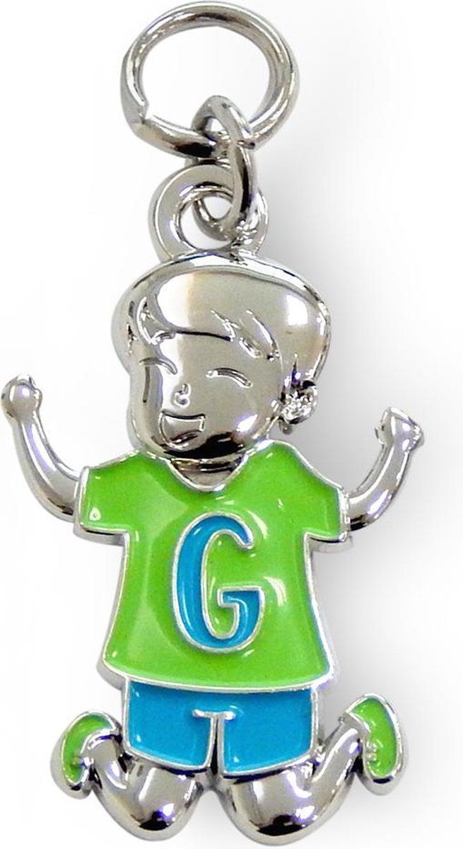 Charms for you Bedeltje - G - Jongen - Kunststof - Multi - 2022