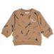 Feetje sweater met print - camel