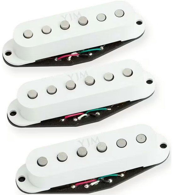 Seymour Duncan STK-S10S YJM Fury Strat Pickup Set White Yngwie Malmsteen signature gitaarelementen (set van 3)