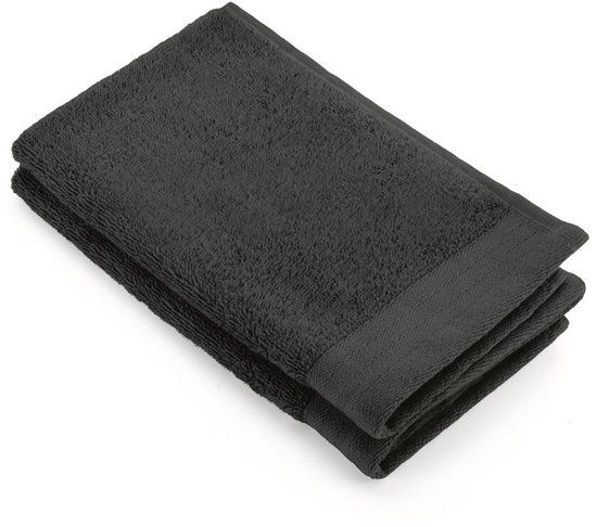 Walra Gastendoek Soft Cotton - 2x 30x50 - 100% Katoen - Antraciet
