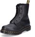 Dr. Martens Bottes femme cuir noir fermeture éclair talon bloc 8cm+