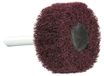 TIVOLY roue de ponçage en mousse pour perceuse Ø 40 mm - nylon extrudé + grains de corindon - grain 80 - Nettoyage et décapage de toutes les surfaces en bois et en métal