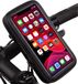 TechNow Support vélo étanche avec espace de rangement - Noir - Pour appareils jusqu'à 7 pouces