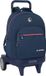 Grote kinderwagen met wielen, donkerblauw. Compact en comfortabel