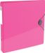 Exacompta Iderama ordner, uit PP, rug van 7,5 cm, met rugetiket en elastosluiting, roze