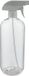 Bouteille en plastique vide 1 litre PET transparente - avec tête de pulvérisation blanche - set de 10 pièces - rechargeable - Vide