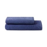 SWEET HOME Handdoeken voor gezicht en bidet van badstof van puur katoen, 100% gecertificeerd volgens Oeko-Tex Zero Twist, set met badhanddoek 50 x 100 cm en 40 x 50 cm, zacht en absorberend