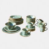 LOBERON Servies set van 30 Norrvik groen