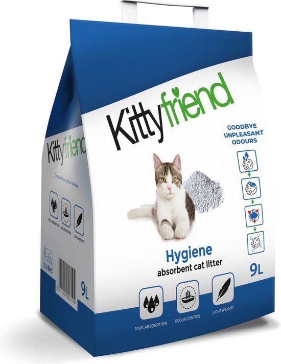 Kitty Friend Hygiene+ Kattenbakvulling - 9 liter