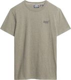 Superdry ESSENTIAL LOGO EMB TEE Heren T-shirt Mosgroen Maat S