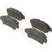 Bosch BP468 plaquettes de frein essieu arrière Certification ECE-R90, 1 jeu de 4 plaquettes