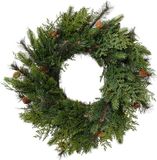 Everlands Cypress krans d40h12 cm groen