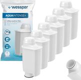 Wessper AQUAINTENSE+ waterfilter voor espressomachines, vervanging voor Saeco CA6702/00, Brita Intenza+, Philips, geschikt voor volautomatische espressomachines 6 stuks