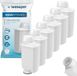 Wessper AQUAINTENSE+ waterfilter voor espressomachines, vervanging voor Saeco CA6702/00, Brita Intenza+, Philips, geschikt voor volautomatische espressomachines 6 stuks