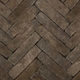 Merkloos Gardenlux Gebakken waalformaat hollandse streken getrommeld Fries Zwart/bruin 5x20x6 cm prijs per m2